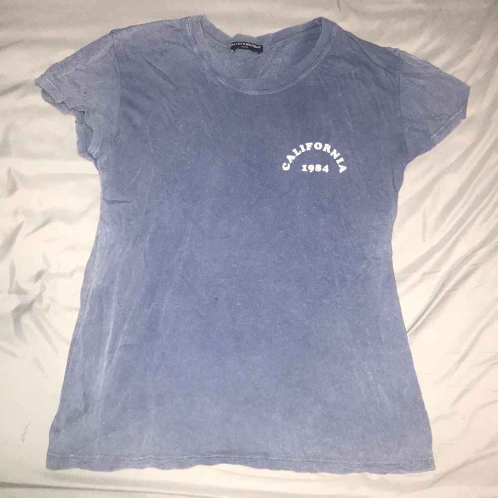 blue brandy melville short sleeve